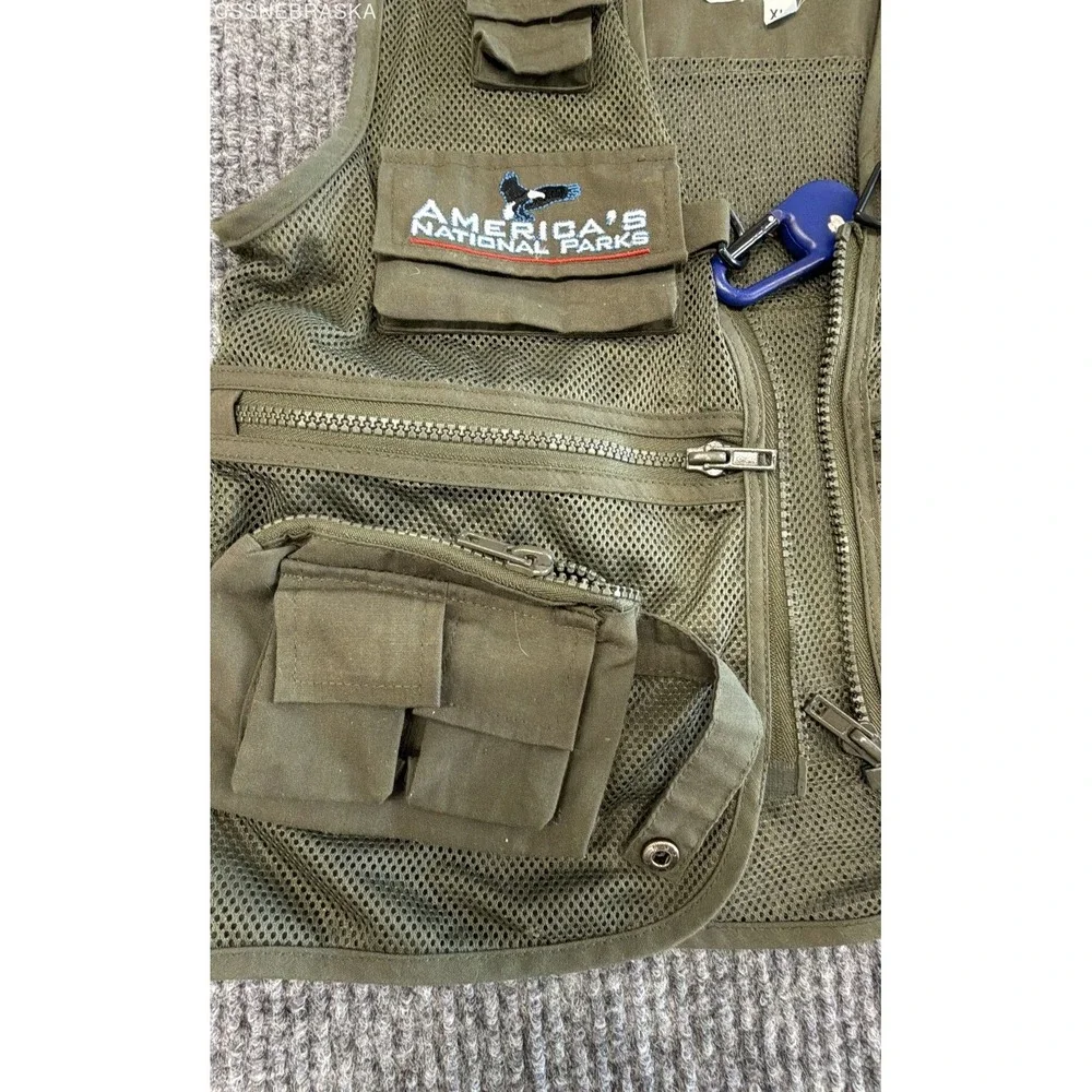 Smith Western Junior Ranger Kids Activity Vest XL National Parks Mesh Pockets